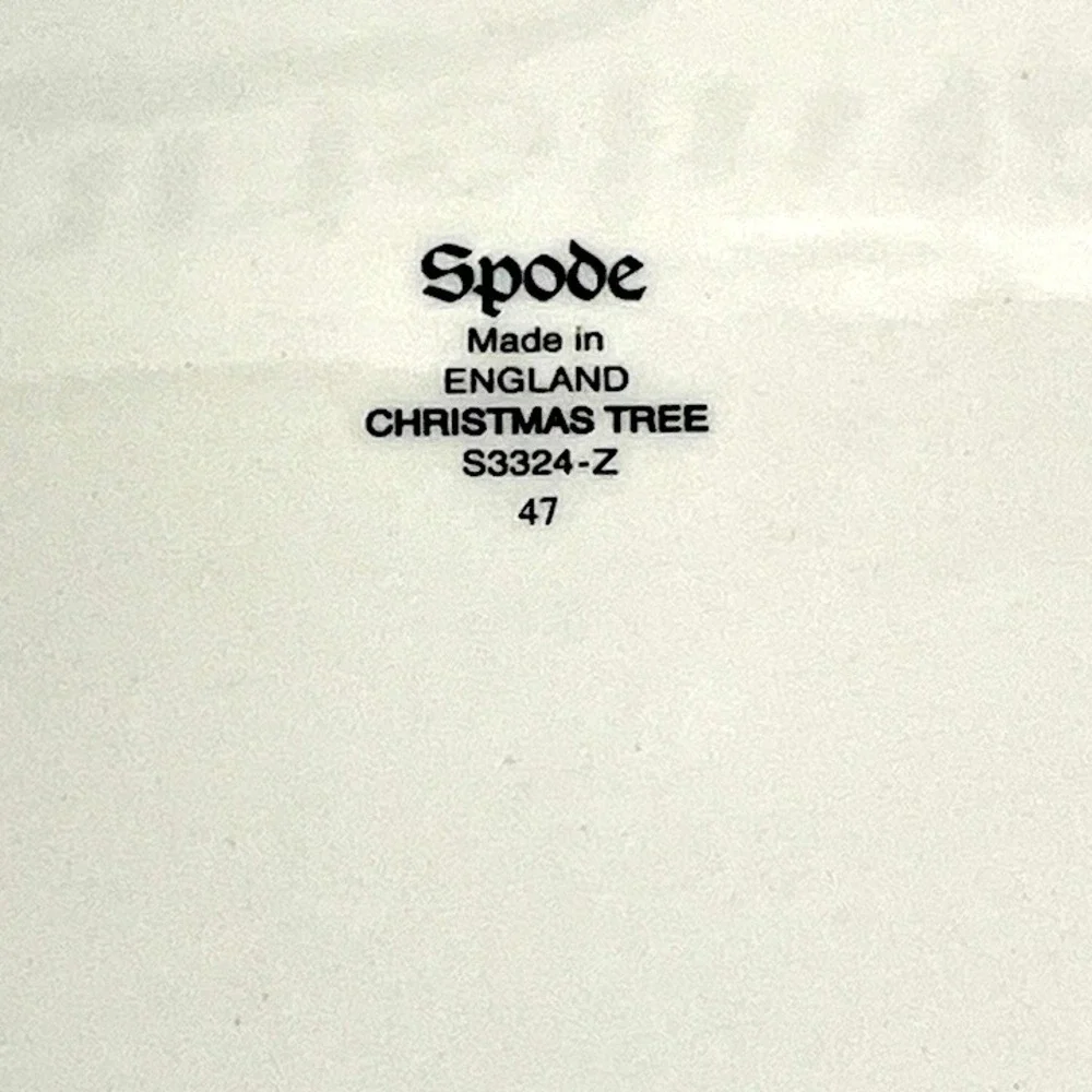 Vintage Spode Christmas Tree 14
